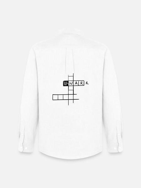 Lunatic with 3 letters - Men's Oxford Shirt by Stanley/Stella - white