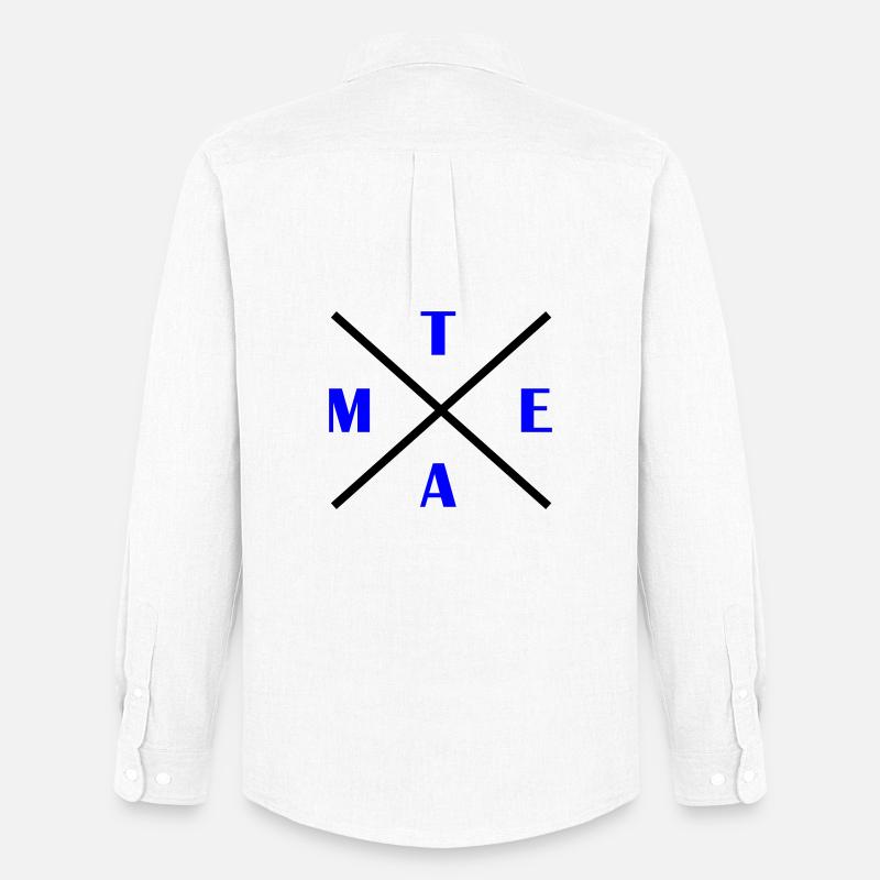 kreuz_team- - Männer Oxford Hemd von Stanley/Stella - Weiß
