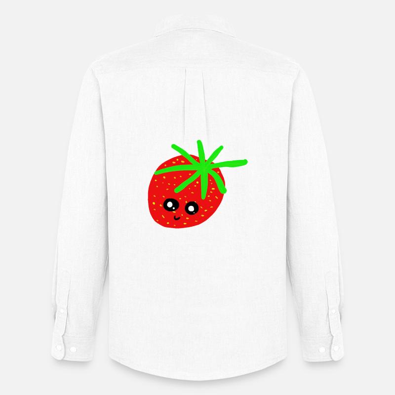 Erdbeere Kinder Erdbeeren  - Männer Oxford Hemd von Stanley/Stella - Weiß