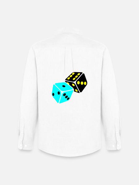 Neon Cube Playroom - Men's Oxford Shirt by Stanley/Stella - white