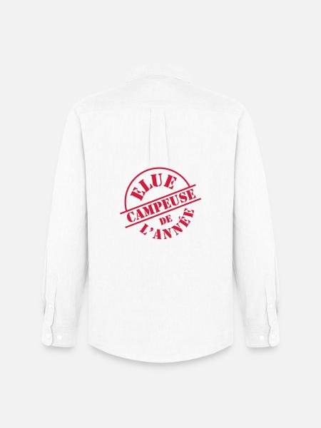 Elue Campeuse de l'année - Chemise Oxford homme Stanley/Stella - blanc