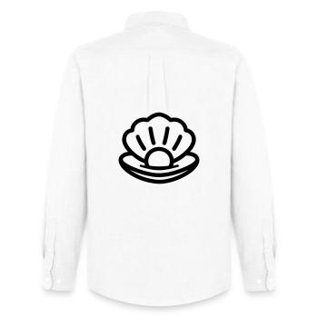 Oyster - Men's Oxford Shirt by Stanley/Stella - white - Back - AI Model Male 185 dark (185cm)