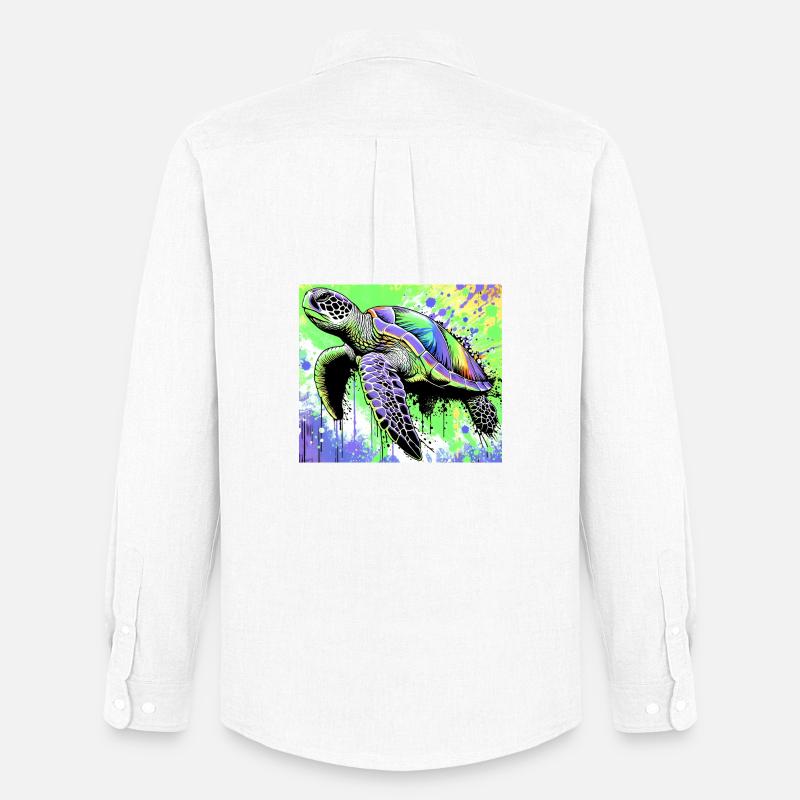 turtle - Men's Oxford Shirt by Stanley/Stella - white