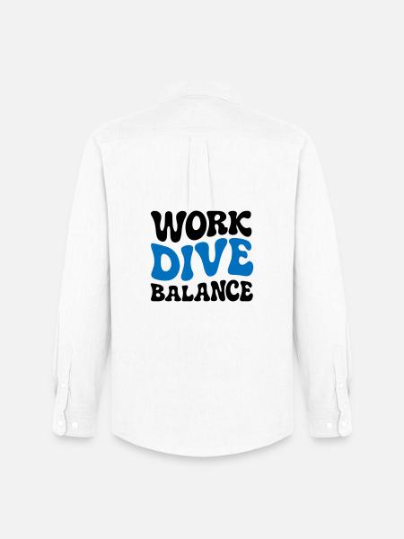 Work Dive Balance Taucher-Geschenk - Männer Oxford Hemd von Stanley/Stella - Weiß