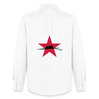 Rowing - Men's Oxford Shirt by Stanley/Stella - white - Back - AI Model Male 185 dark (185cm)