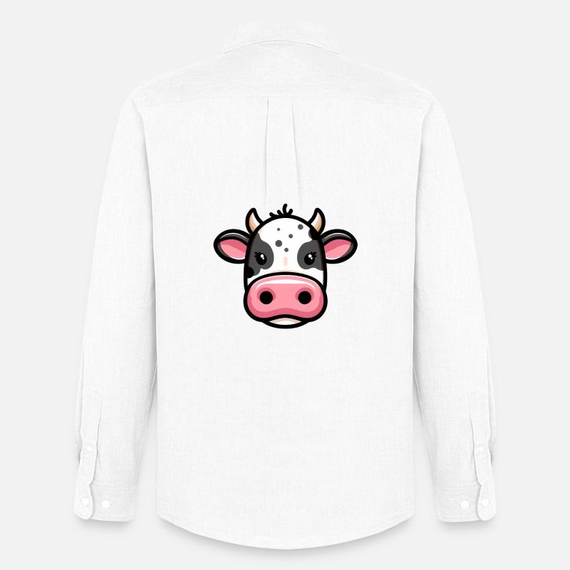 Mucca - Stanley/Stella Camicia Oxford uomo - bianco