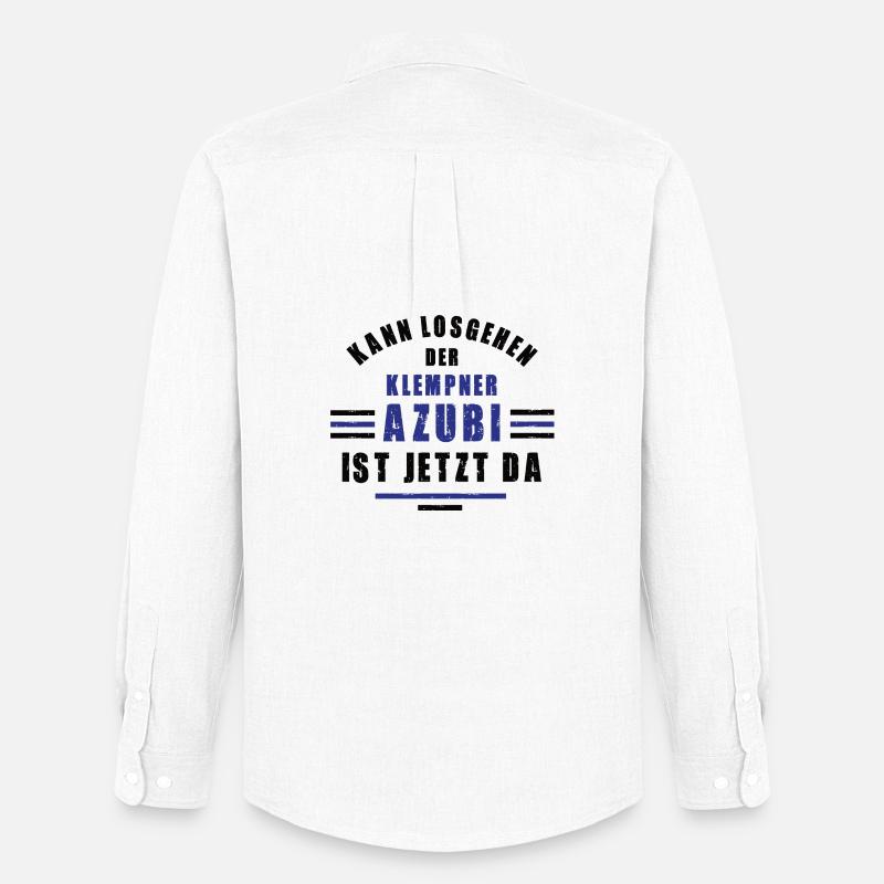 Trainee Plumber Apprenticeship Training Plumber Training - Men's Oxford Shirt by Stanley/Stella - white
