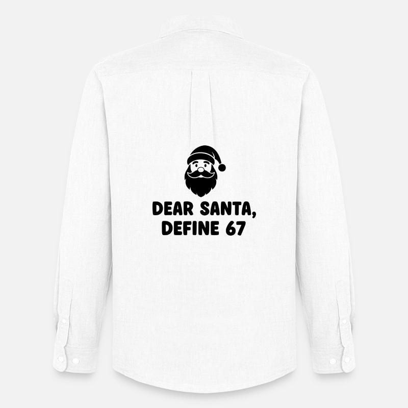 Dear Santa Define 67 - Männer Oxford Hemd von Stanley/Stella - Weiß