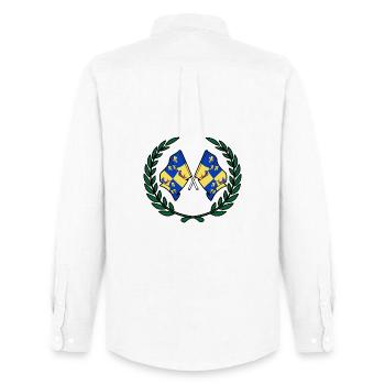 Dauphiné Laurel Wreath - Men's Oxford Shirt by Stanley/Stella - white - Back - AI Model Male 185 dark (185cm)