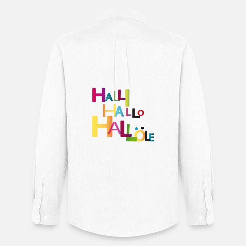 Hello Hello Hello - Men's Oxford Shirt by Stanley/Stella - white