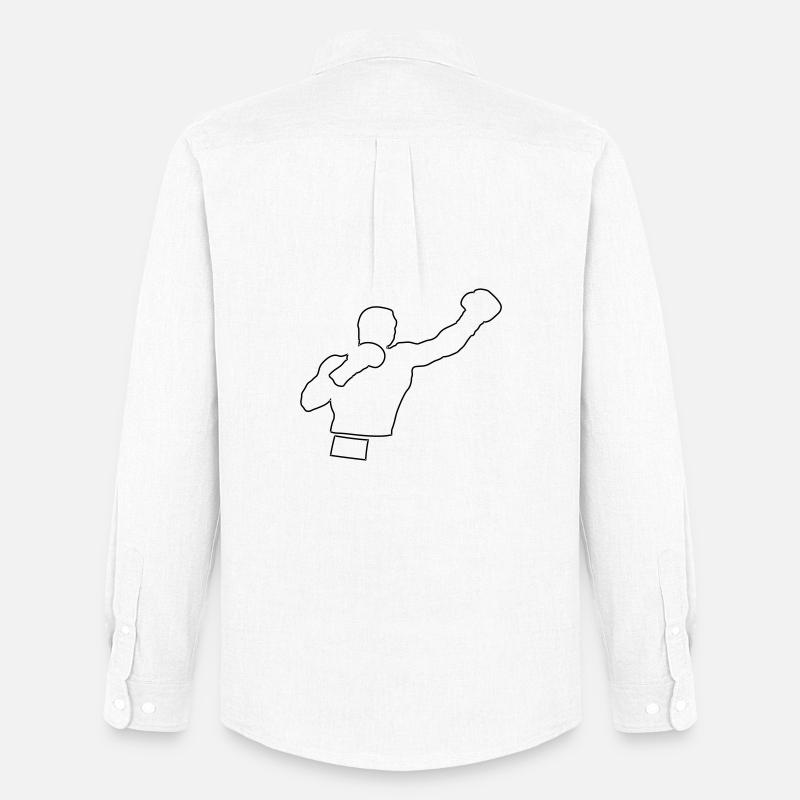 Boxer - Männer Oxford Hemd von Stanley/Stella - Weiß