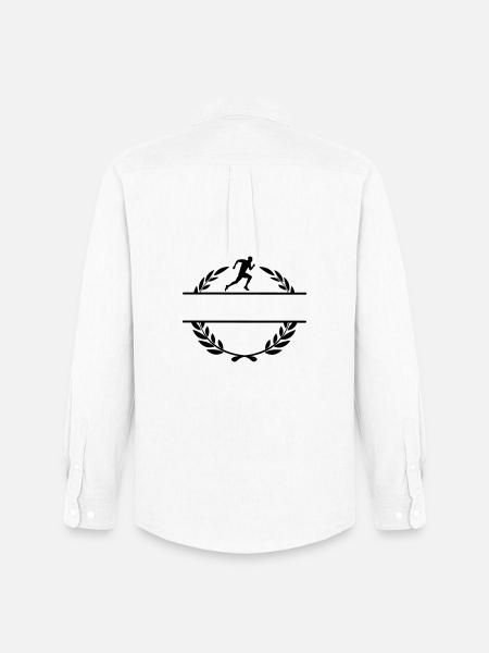 Runner in laurel wreath - Men's Oxford Shirt by Stanley/Stella - white