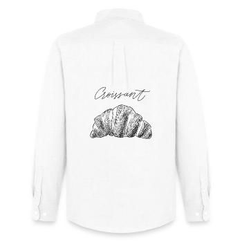 Croissant II - Men's Oxford Shirt by Stanley/Stella - white - Back - AI Model Male 185 dark (185cm)