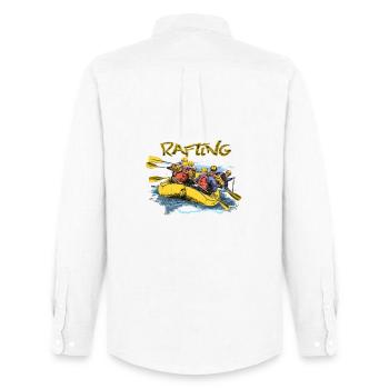 Rafting - Men's Oxford Shirt by Stanley/Stella - white - Back - AI Model Male 185 dark (185cm)