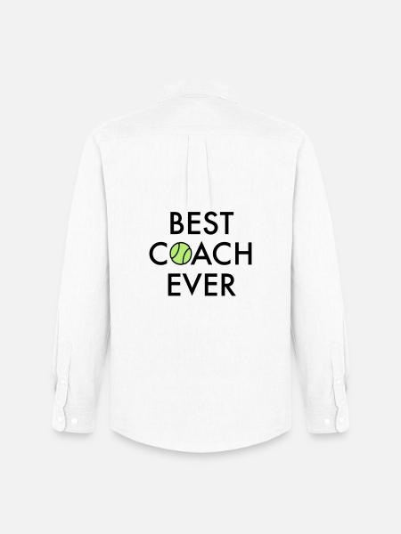 Best Coach ever - Männer Oxford Hemd von Stanley/Stella - Weiß