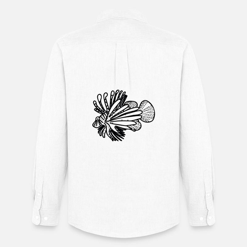 Oceanic Feuerfisch - Männer Oxford Hemd von Stanley/Stella - Weiß