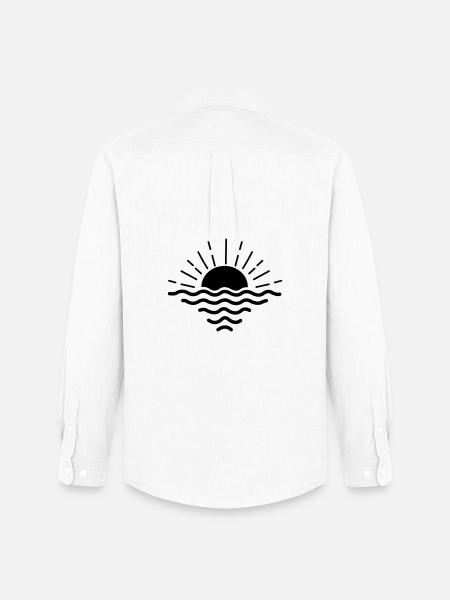 sunset sea - Men's Oxford Shirt by Stanley/Stella - white