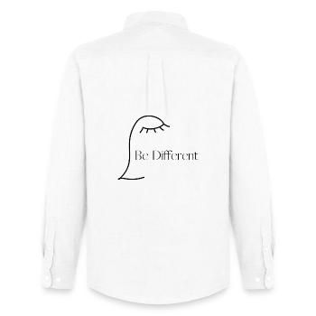 Être différent des autres - Chemise Oxford homme Stanley/Stella - blanc - Dos - AI Model Male 185 dark (185cm)