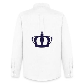 The Crown's One-Color Design - Men's Oxford Shirt by Stanley/Stella - white - Back - AI Model Male 185 dark (185cm)