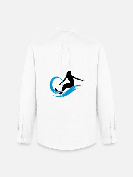 surfeuse - Chemise Oxford homme Stanley/Stella - blanc