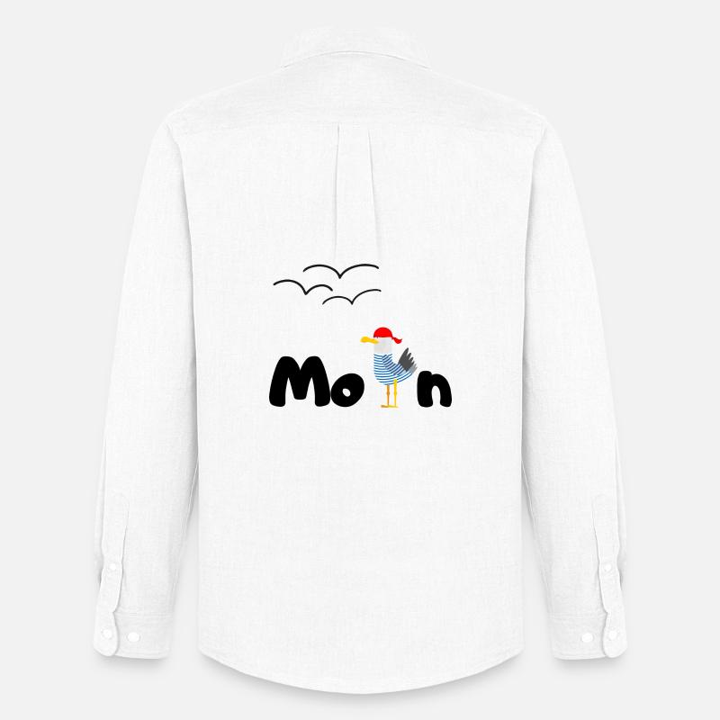 moin möwe - Männer Oxford Hemd von Stanley/Stella - Weiß