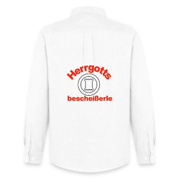 Lord's, Swabia! BaWü, Maultaschen - Men's Oxford Shirt by Stanley/Stella - white - Back - AI Model Male 185 dark (185cm)