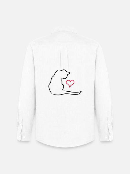Chat - Chemise Oxford homme Stanley/Stella - blanc