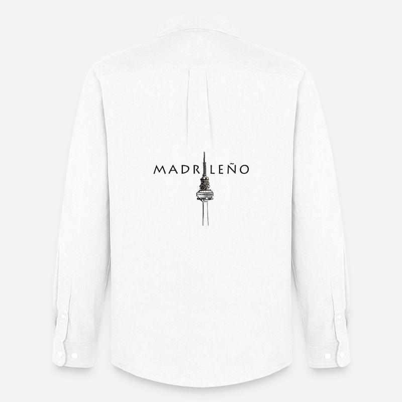 MADRILENIUM - Männer Oxford Hemd von Stanley/Stella - Weiß
