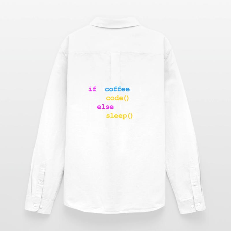 No Coffee No Code Programmer Computer Scientist Men's Oxford Shirt by Stanley/Stella