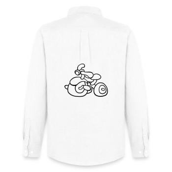 tricycle - Chemise Oxford homme Stanley/Stella - blanc - Dos - AI Model Male 185 dark (185cm)