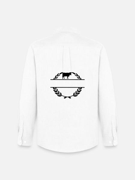 Fier de la vache fermière - Chemise Oxford homme Stanley/Stella - blanc