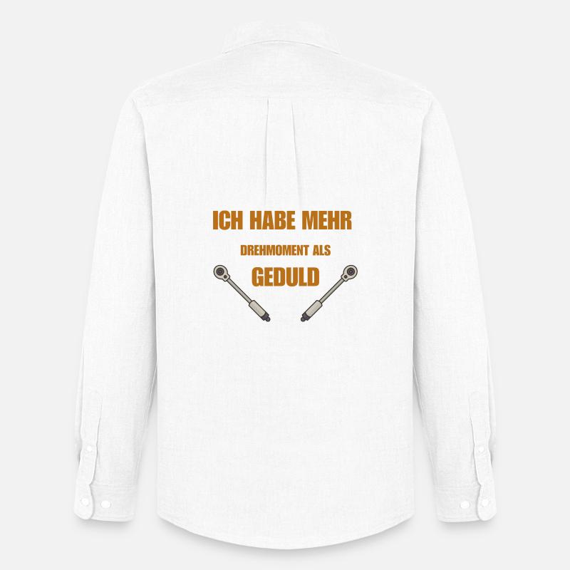 Drehmoment oder Geduld - Männer Oxford Hemd von Stanley/Stella - Weiß