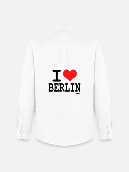 i love berlin - Men's Oxford Shirt by Stanley/Stella - white