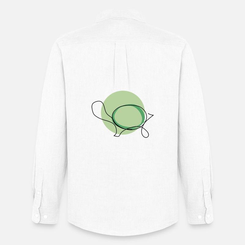 Schildkröte - Männer Oxford Hemd von Stanley/Stella - Weiß