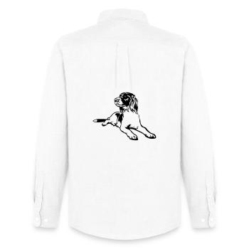 Münsterländer - Men's Oxford Shirt by Stanley/Stella - white - Back - AI Model Male 185 dark (185cm)