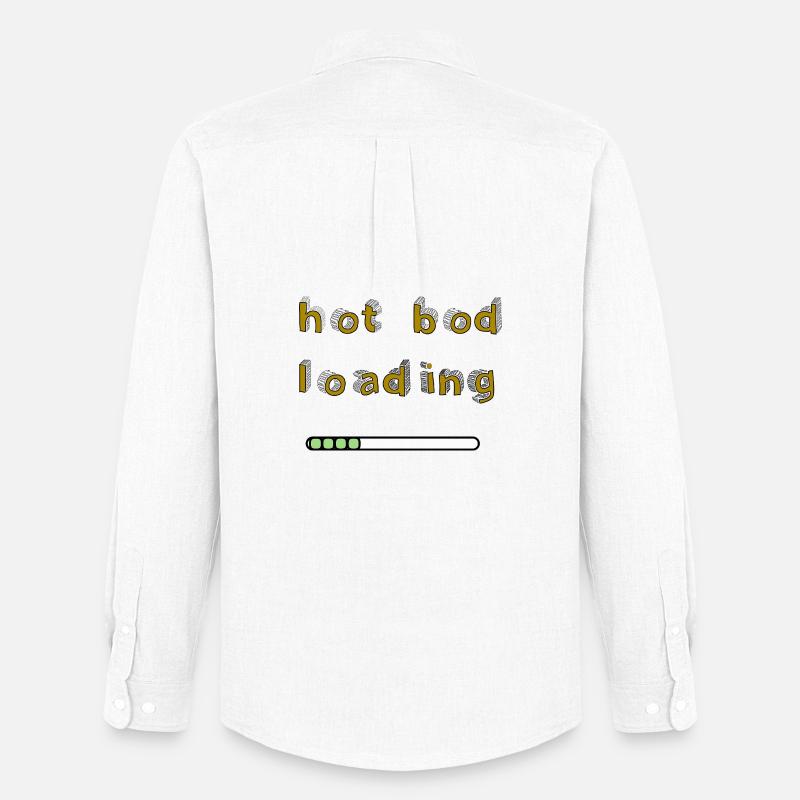 Hot Bod Loading - Männer Oxford Hemd von Stanley/Stella - Weiß