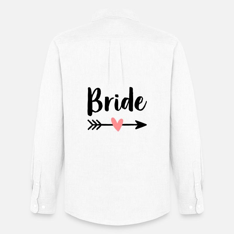 Bride Amor Pfeil Junggesellenabschied Geschenk - Männer Oxford Hemd von Stanley/Stella - Weiß