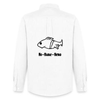 Poisson sans nom - Chemise Oxford homme Stanley/Stella - blanc - Dos - AI Model Male 185 dark (185cm)