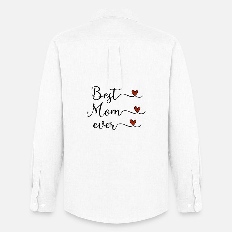 Beste Mama - Männer Oxford Hemd von Stanley/Stella - Weiß