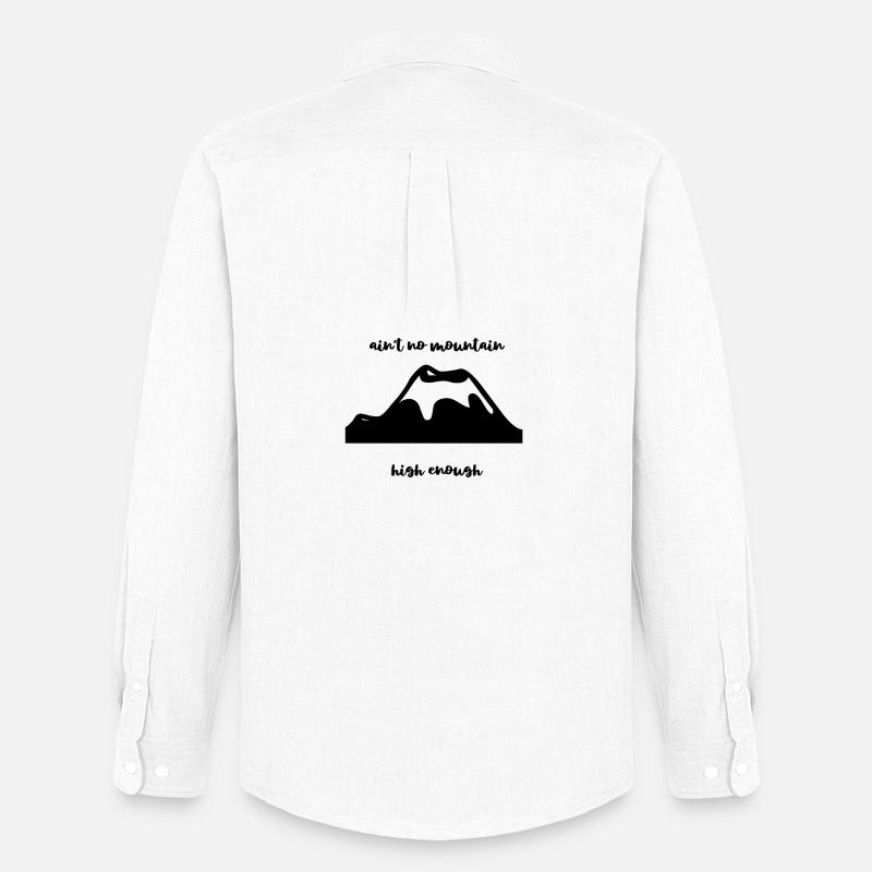 mountain - Männer Oxford Hemd von Stanley/Stella - Weiß