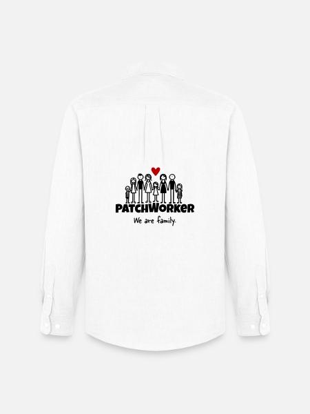 Patchworker We are family - Männer Oxford Hemd von Stanley/Stella - Weiß