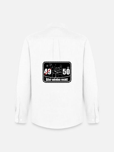 49/50 Alter rockt - Männer Oxford Hemd von Stanley/Stella - Weiß
