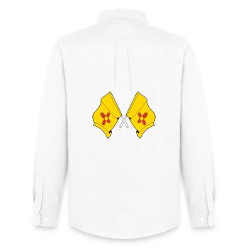 Two flags crossed New Mexico - Men's Oxford Shirt by Stanley/Stella - white - Back - AI Model Male 185 dark (185cm)