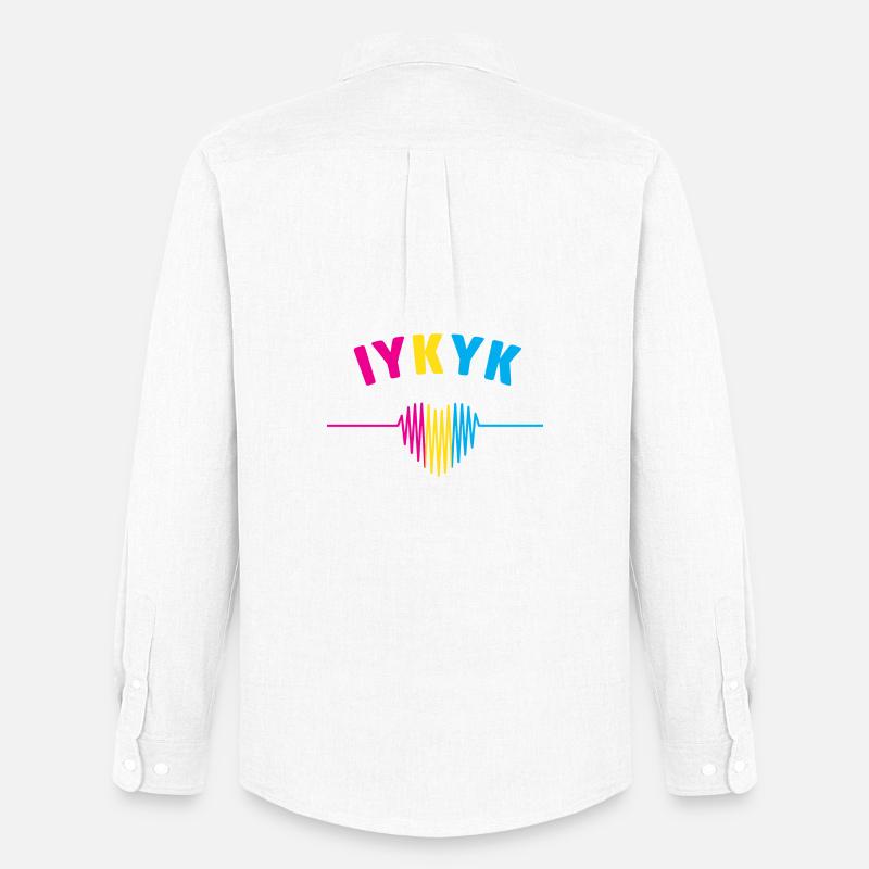 LGBT Pride Monat - IYKYK Pansexual - Männer Oxford Hemd von Stanley/Stella - Weiß