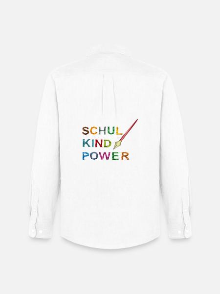 Schoolchild Power - Men's Oxford Shirt by Stanley/Stella - white