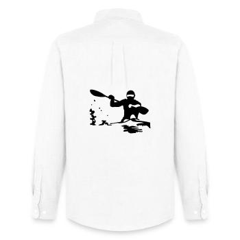 Kayak - Men's Oxford Shirt by Stanley/Stella - white - Back - AI Model Male 185 dark (185cm)