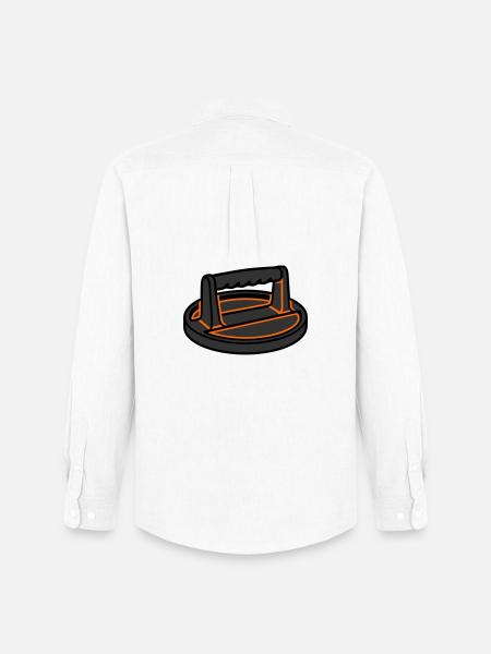 Burger Press Smashburger Grilling Food Truck - Men's Oxford Shirt by Stanley/Stella - white