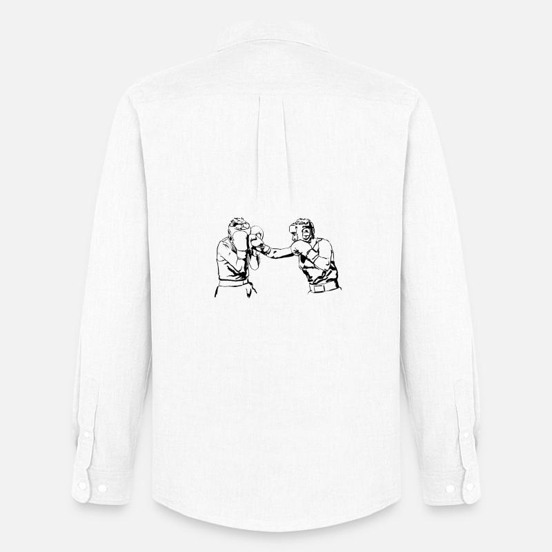 Boxing - Männer Oxford Hemd von Stanley/Stella - Weiß