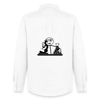 Scientist or biologist - Men's Oxford Shirt by Stanley/Stella - white - Back - AI Model Male 185 dark (185cm)