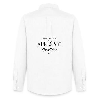 Only for après-ski here - Men's Oxford Shirt by Stanley/Stella - white - Back - AI Model Male 185 dark (185cm)